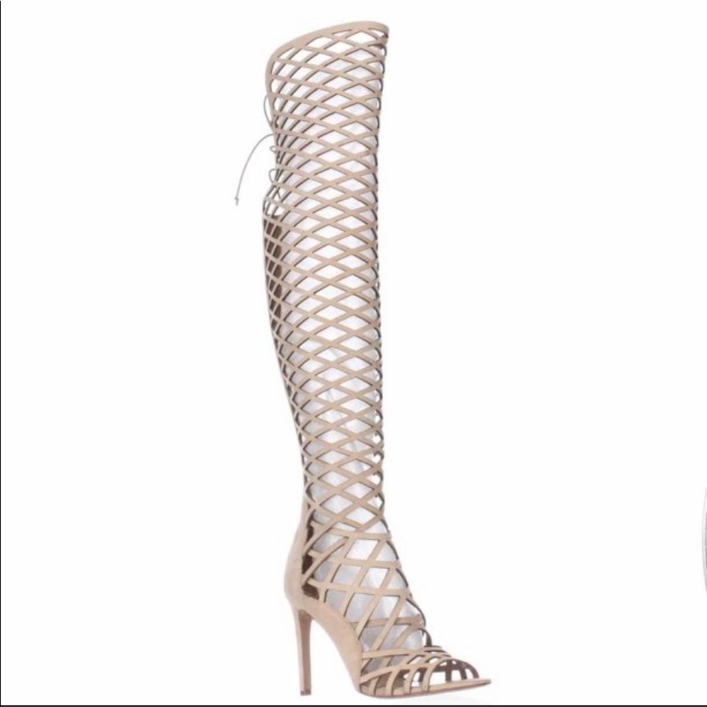 Vince Camuto over the knee caged boot.